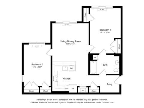 Two Bedroom Affordable Apartment at Vista at Old Bridge in NJ